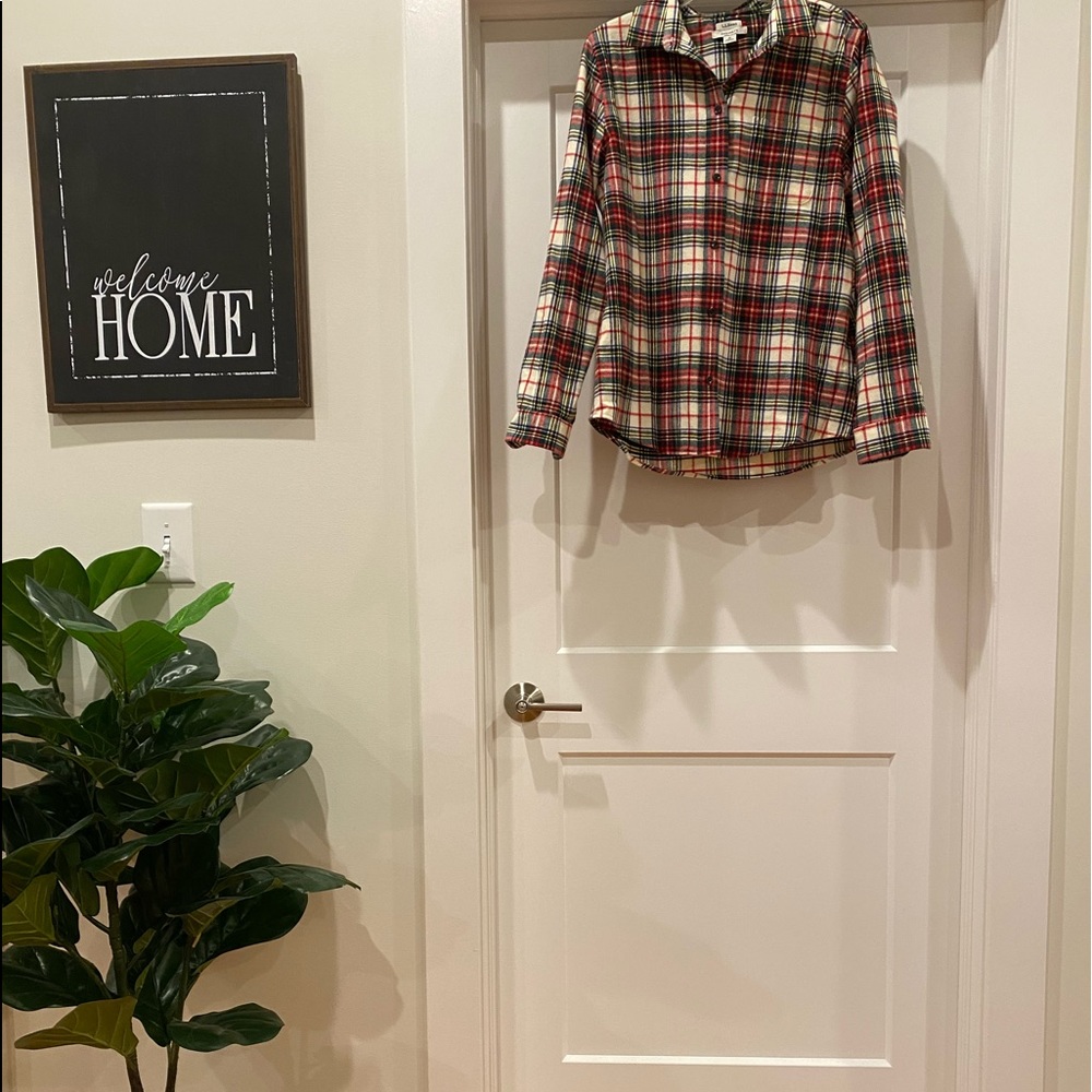 L. L. Bean Relaxed Fit Button Down Plaid Shirt